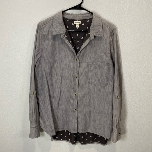Hatley Grey Mini Floral Sadie Button Down - Picture 3 of 10